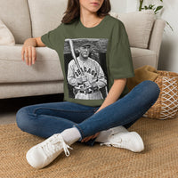 Vintage Baseball Player T-Shirt — Retro Chicago Baseball Graphic Tee
