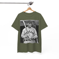 Vintage Chicago Baseball Photo T-Shirt — Retro Black & White Player Legend Tee