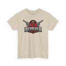 Red Revolver Graphic Tee — Retro Western Guns Logo T-Shirt