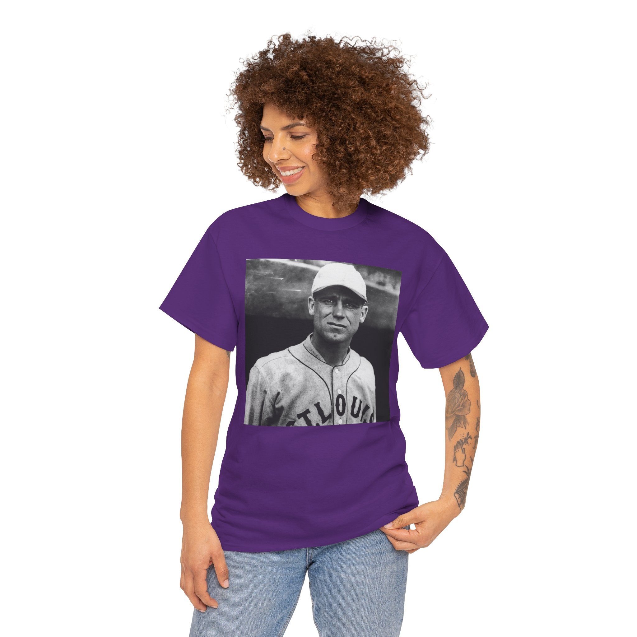 Vintage Baseball Player T-Shirt | Classic Sports Graphic Tee