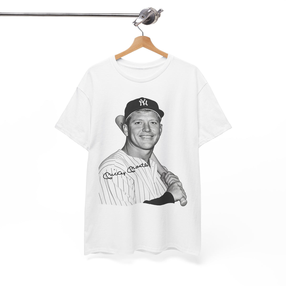 Vintage Baseball T-Shirt – Signed Roger Maris Portrait Tee