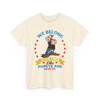 We Belong Together Retro Cartoon Couple Tee