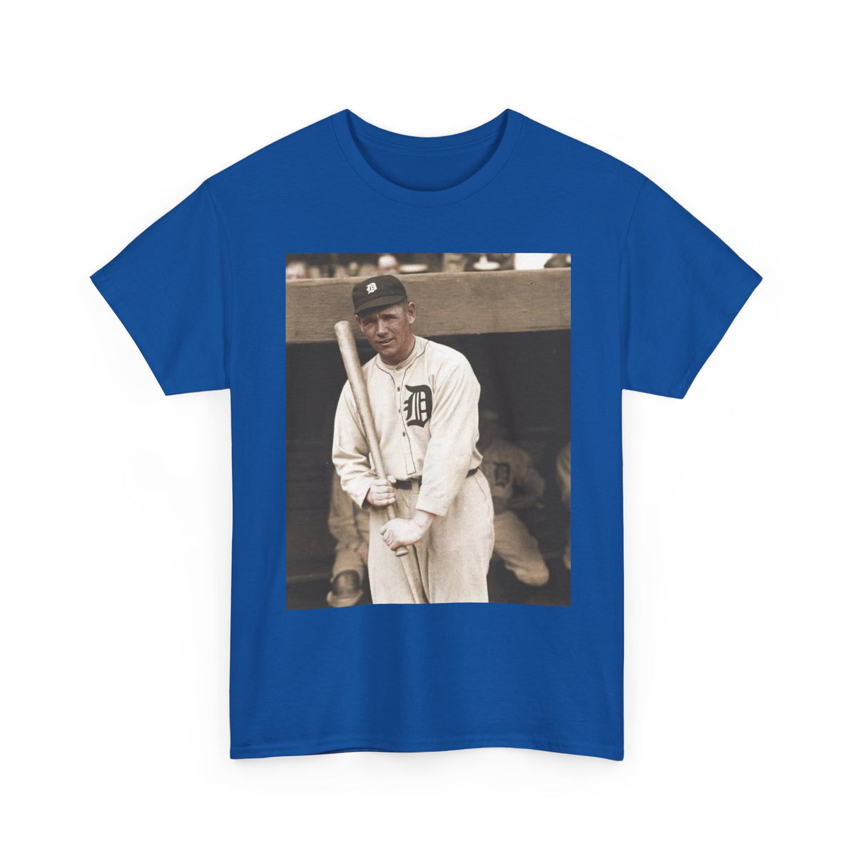 Vintage Detroit Baseball Photo T-Shirt — Retro Sports Legend Graphic Tee