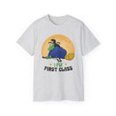 I Fly First Class — Funny Witch Halloween T-Shirt