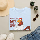 Chicken Cartoon T-Shirt — "That’s a Joke Son! You Missed It! Flew Right By Ya!"