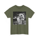 Vintage Baseball Photo T-Shirt – Classic Kneeling Player Graphic Tee