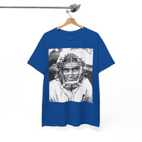 Vintage Baseball Catcher Portrait T-Shirt – Sports Tee