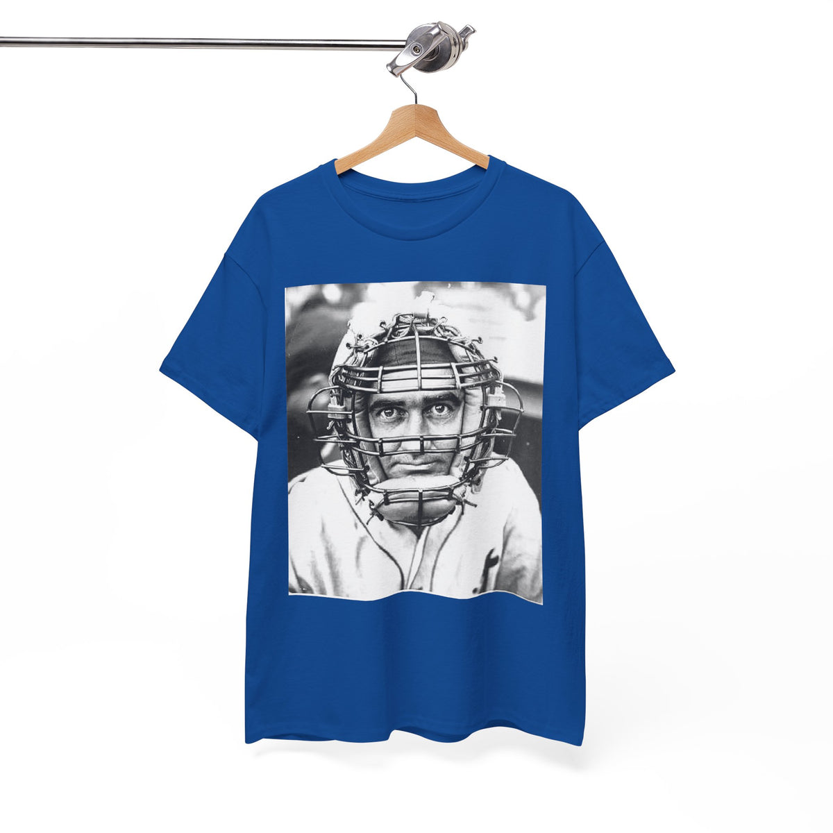 Vintage Baseball Catcher Portrait T-Shirt – Sports Tee