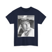 Vintage Baseball Portrait T-Shirt – Classic Retro Player Tee