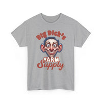 Graphic T‑Shirt — "Big Dick's Farm Supply" Vintage Cartoon Logo Tee