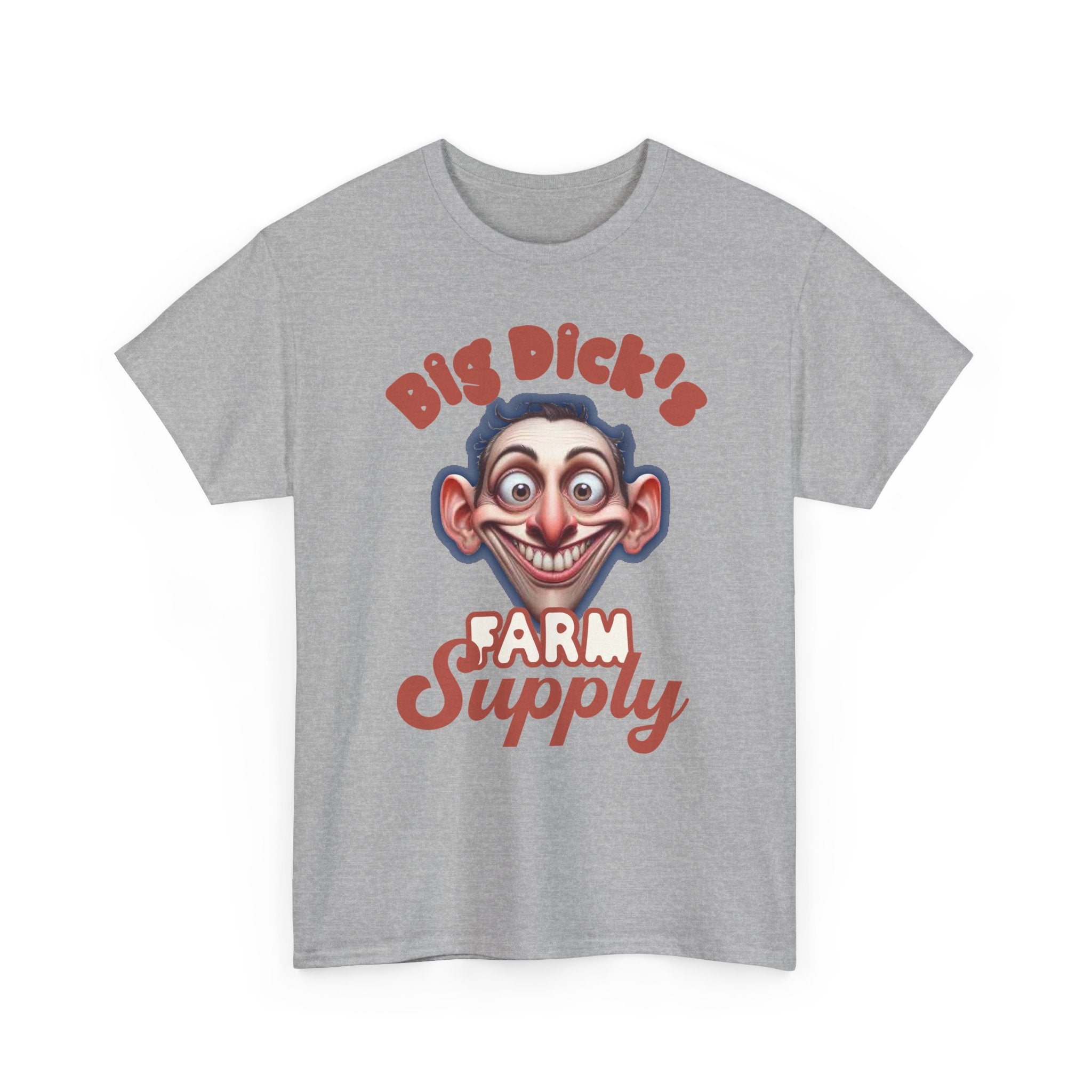 Graphic T‑Shirt — "Big Dick's Farm Supply" Vintage Cartoon Logo Tee
