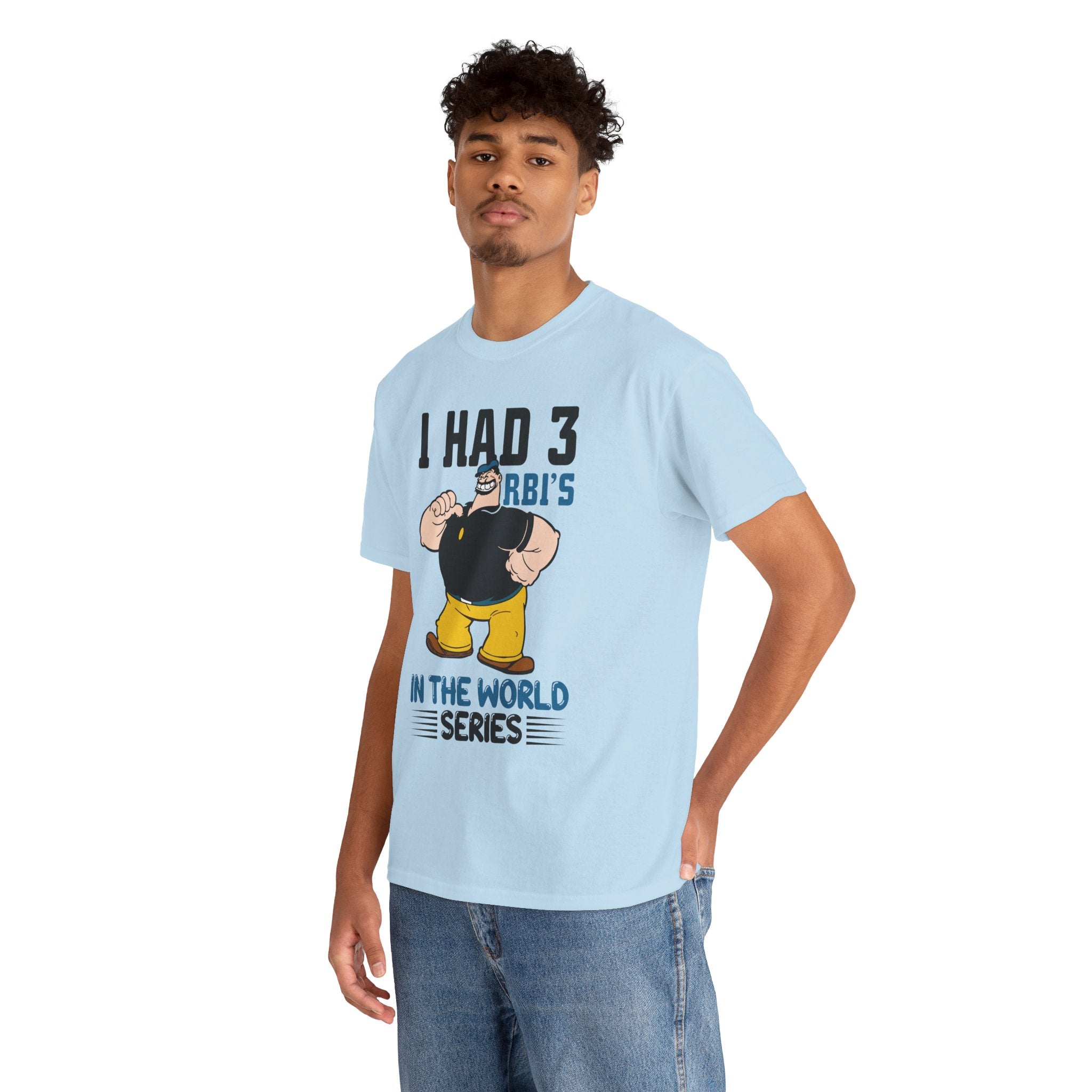 I Had 3 RBIs In the World Series Shirt - Funny Baseball Fan Graphic Tee