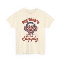 Graphic T‑Shirt — "Big Dick's Farm Supply" Vintage Cartoon Logo Tee