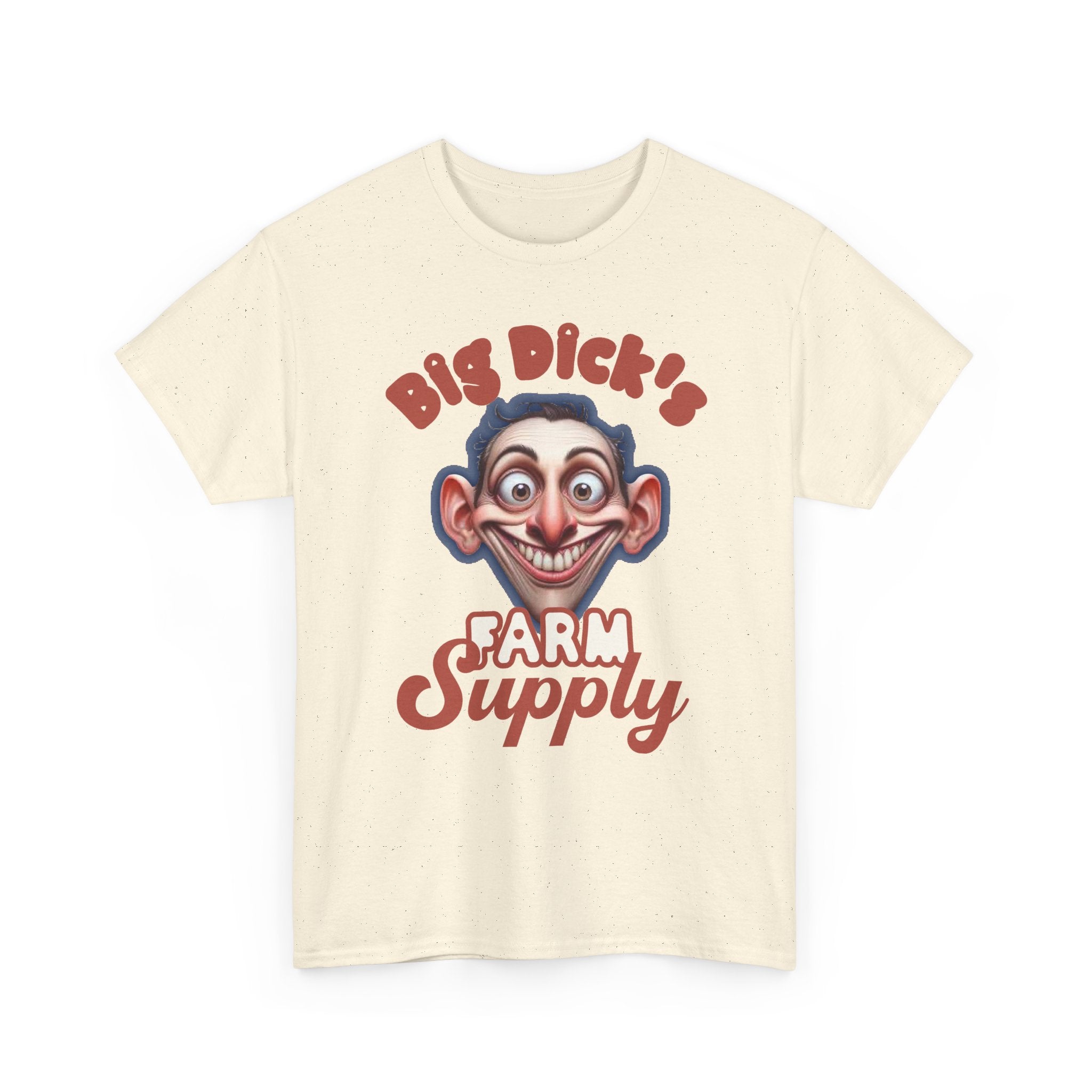 Graphic T‑Shirt — "Big Dick's Farm Supply" Vintage Cartoon Logo Tee