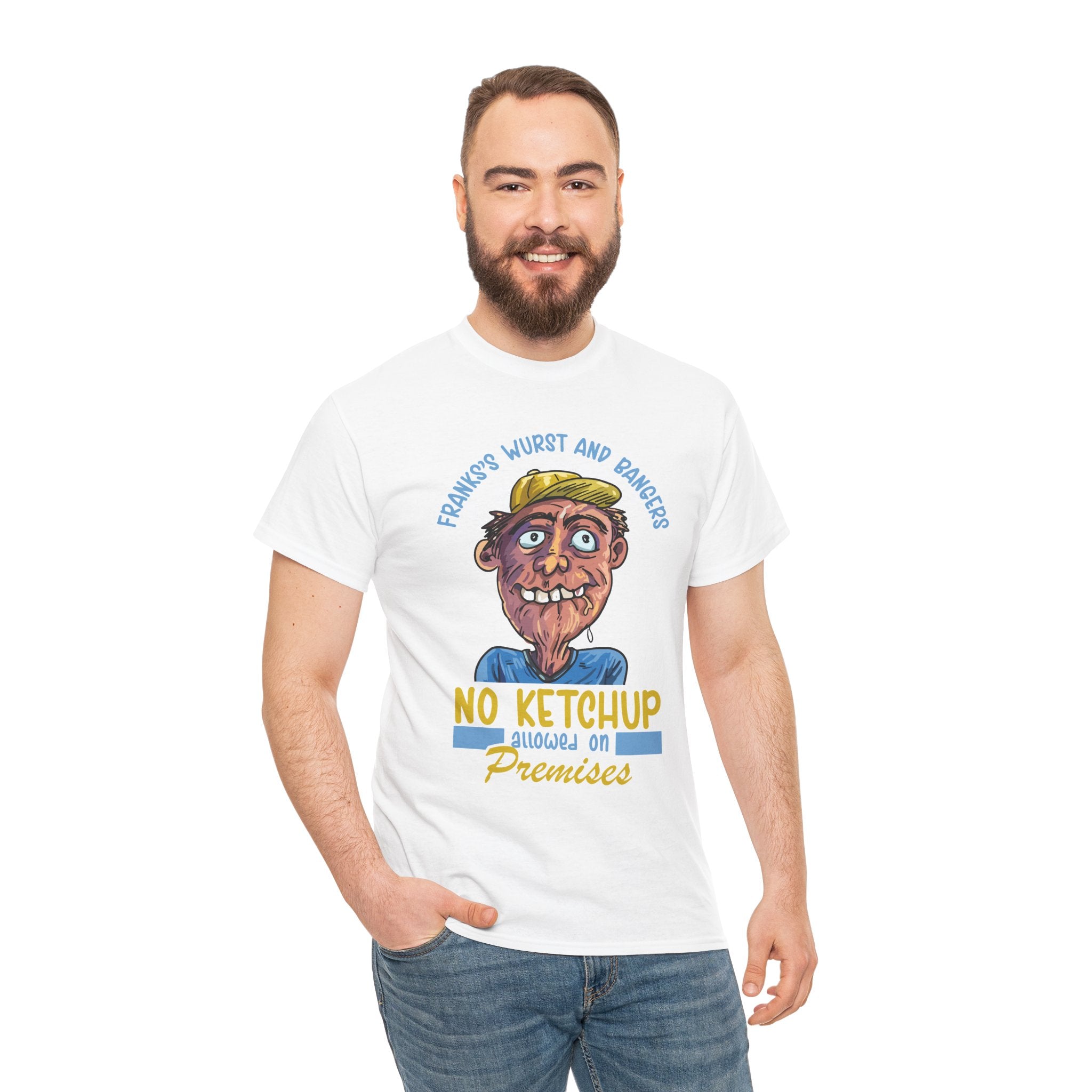 ''No Ketchup Allowed on Premises'' Funny Food Humor Graphic Tee