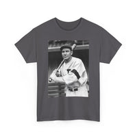 Retro Baseball Player T-Shirt - Old School Black & White Classic Legend Tee