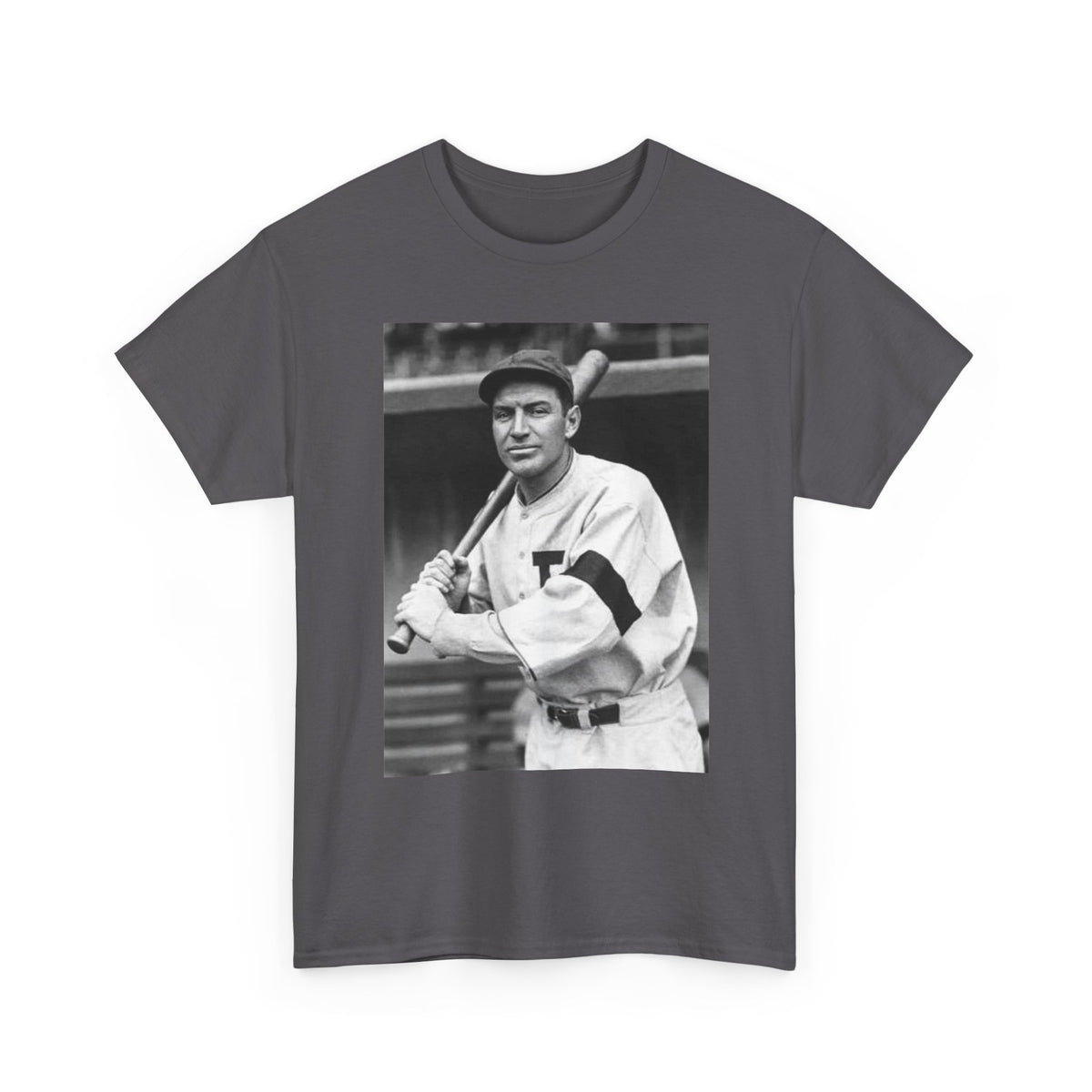 Retro Baseball Player T-Shirt - Old School Black & White Classic Legend Tee