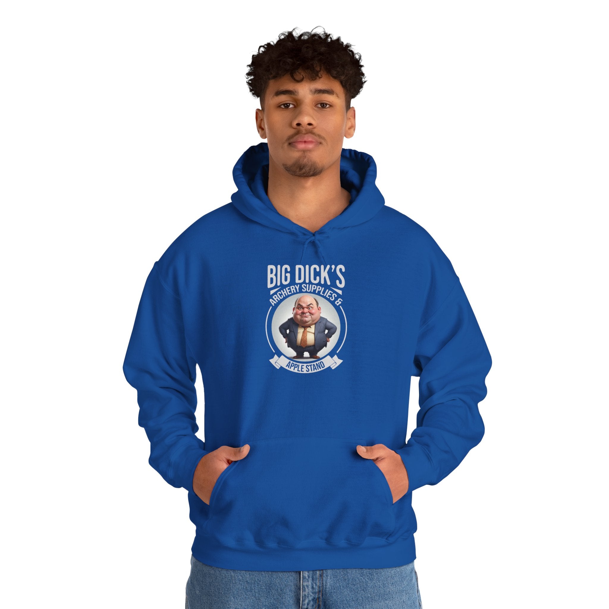 Big Dick's Archery Supplies & Apple Stand Novelty Graphic Hoodie