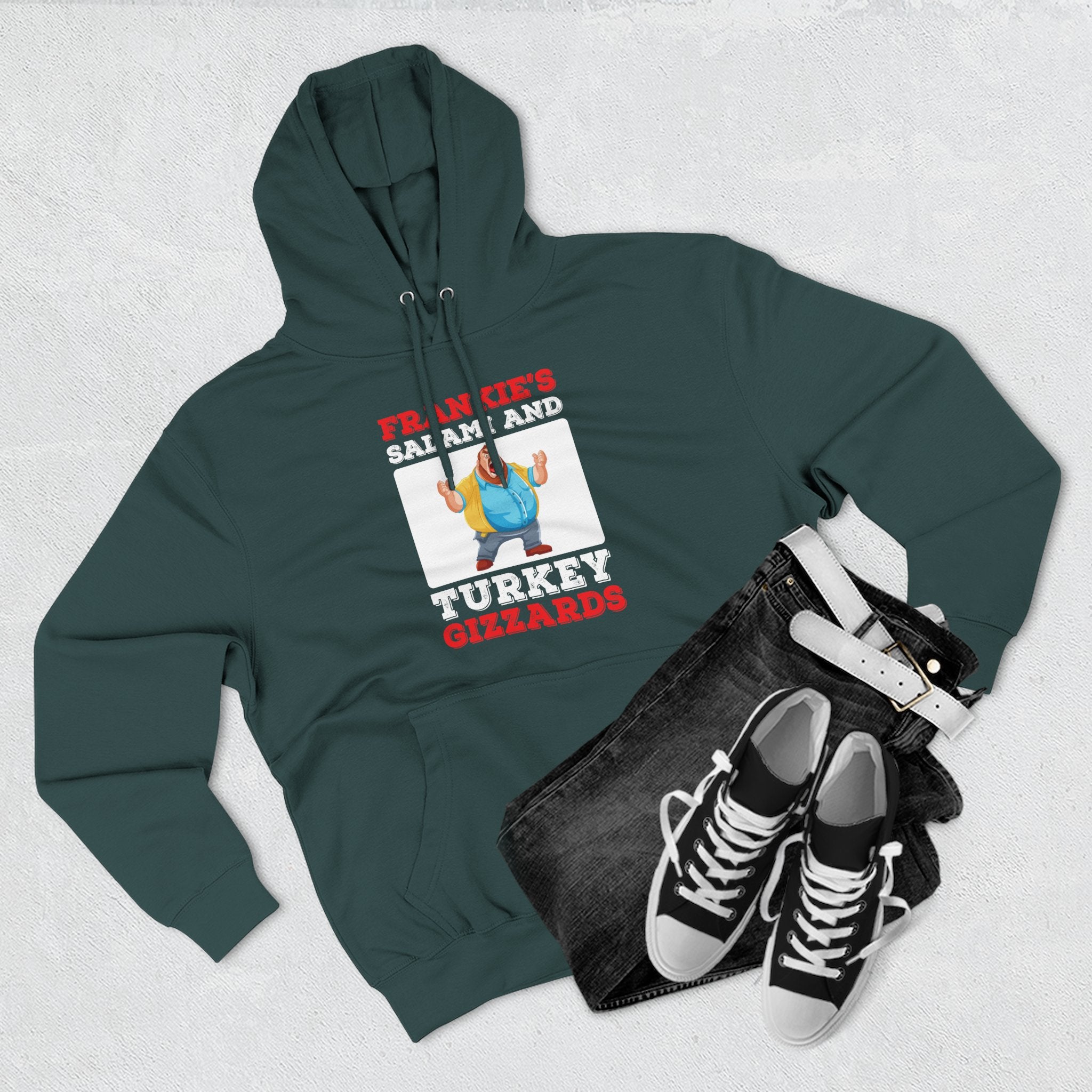 Frankie's Gizzards Hoodie — Funny Retro Character Pullover