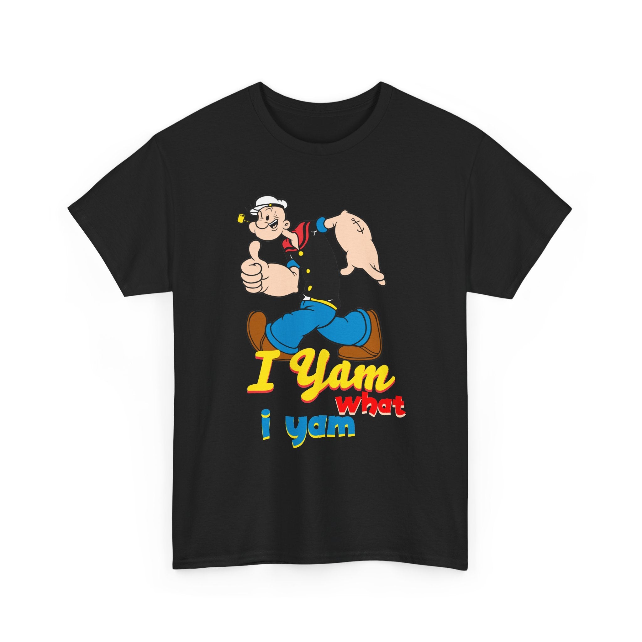 Retro Cartoon 'I Yam What I Yam' Graphic Tee