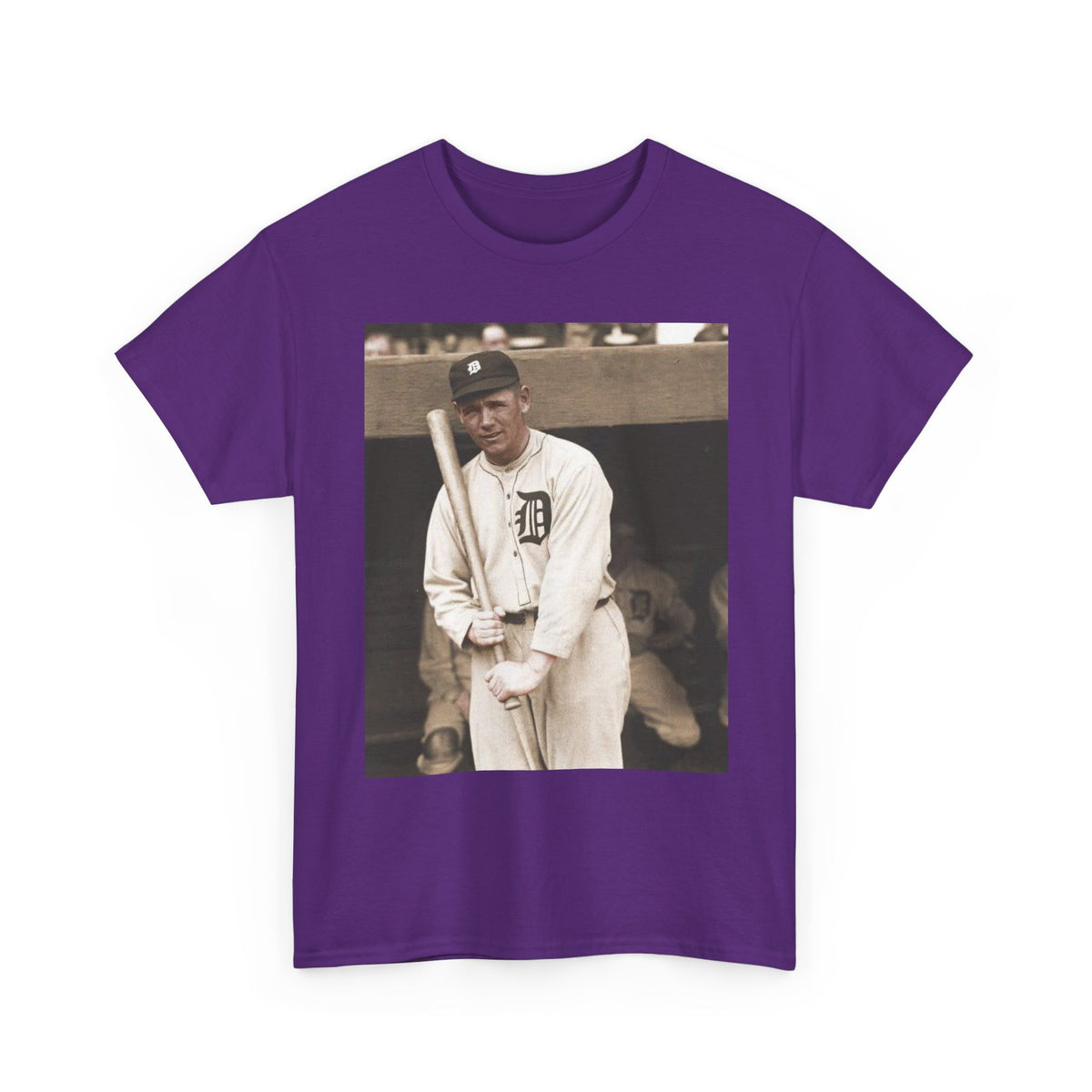 Vintage Detroit Baseball Photo T-Shirt — Retro Sports Legend Graphic Tee