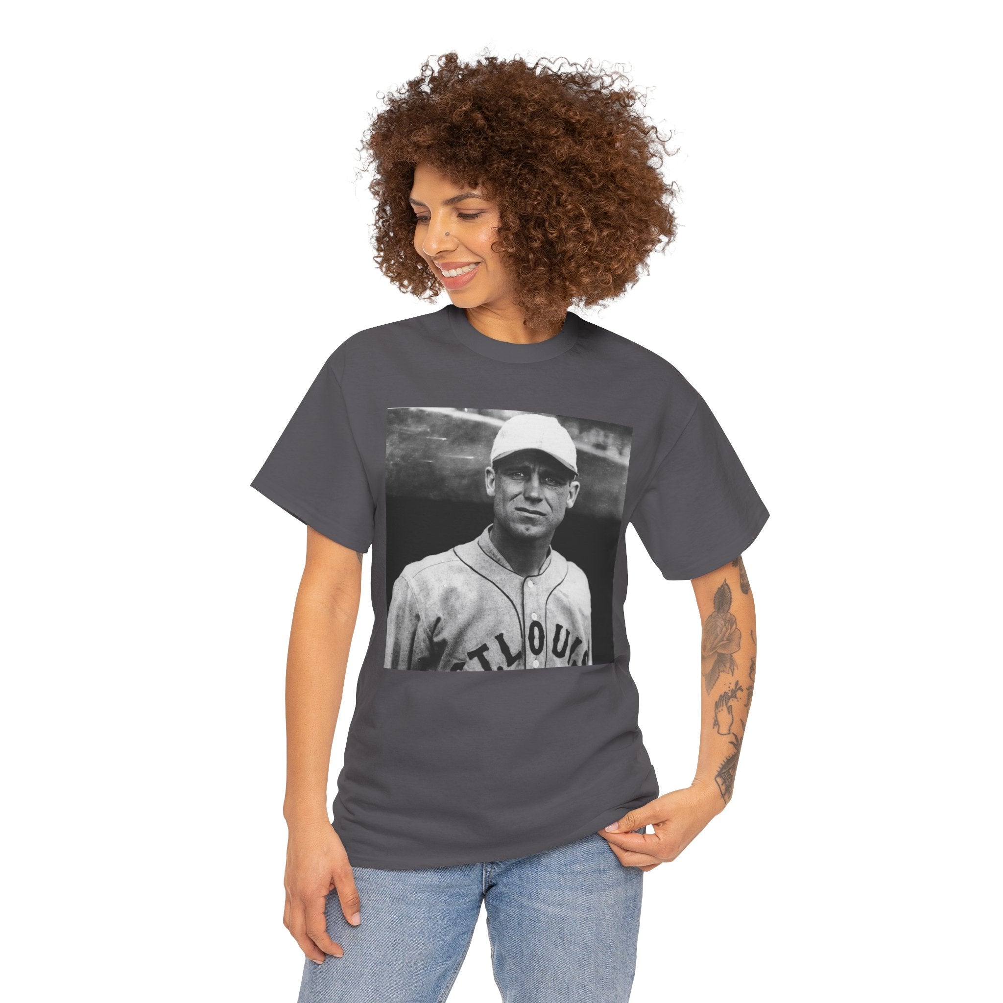 Vintage Baseball Player T-Shirt | Classic Sports Graphic Tee