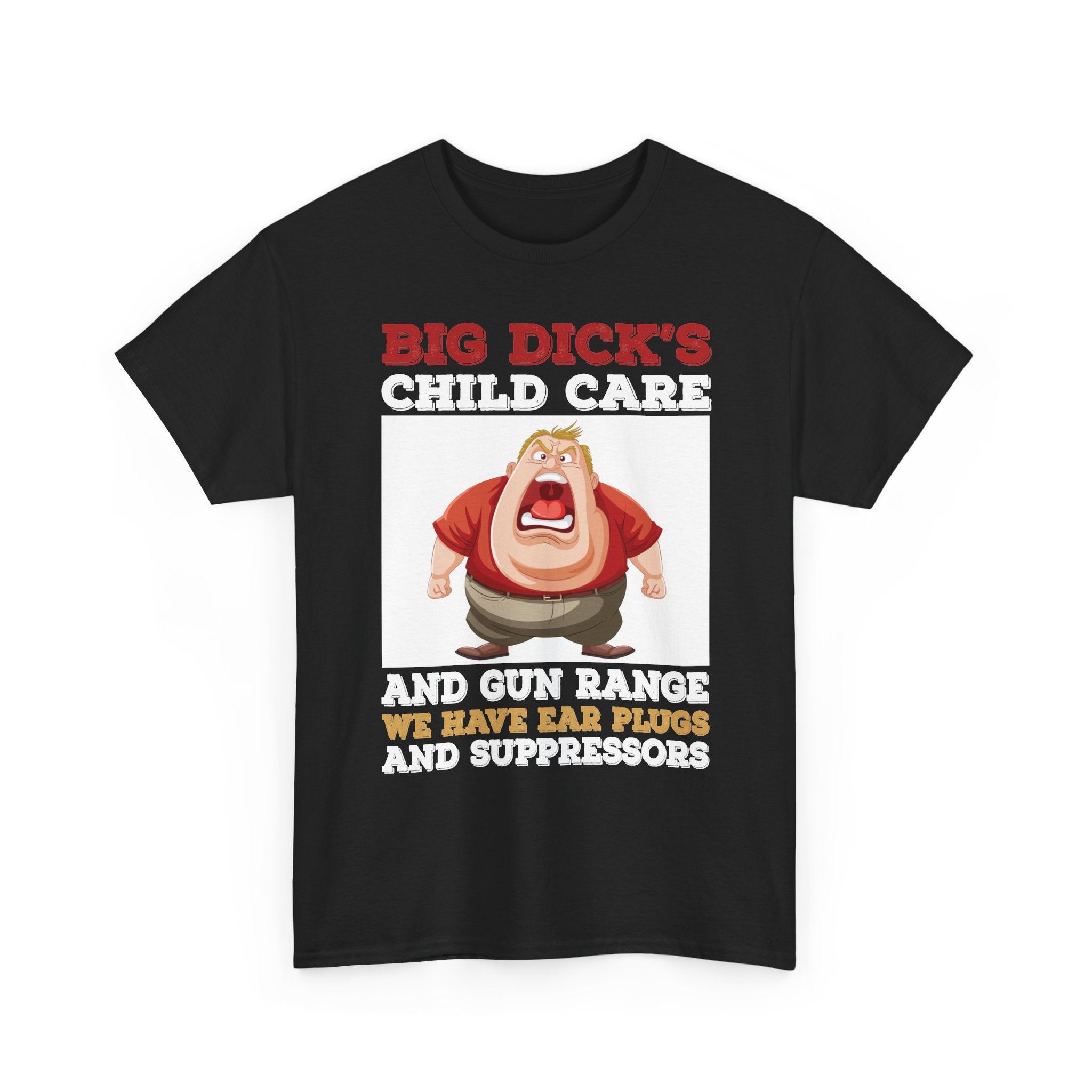 Funny 'Big Dick's Child Care' Graphic Tee — Novelty Dad Humor T-Shirt