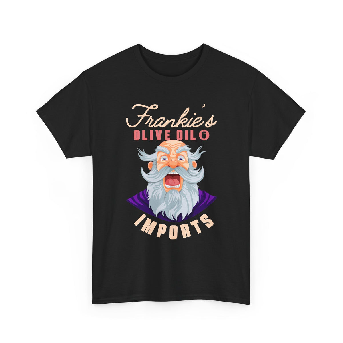 Frankie's Olive Oil & Imports T-Shirt — Funny Vintage Italian Graphic Tee