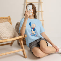 Retro Cartoon Pig 'Just Smile' T-Shirt