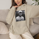 Vintage Baseball Player Hoodie — Classic Sports Graphic Pullover