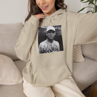 Vintage Baseball Player Hoodie — Classic Sports Graphic Pullover