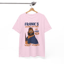 Frank’s Weenie Factory T-Shirt — "We Have the Wurst Weenies" Cartoon Tee