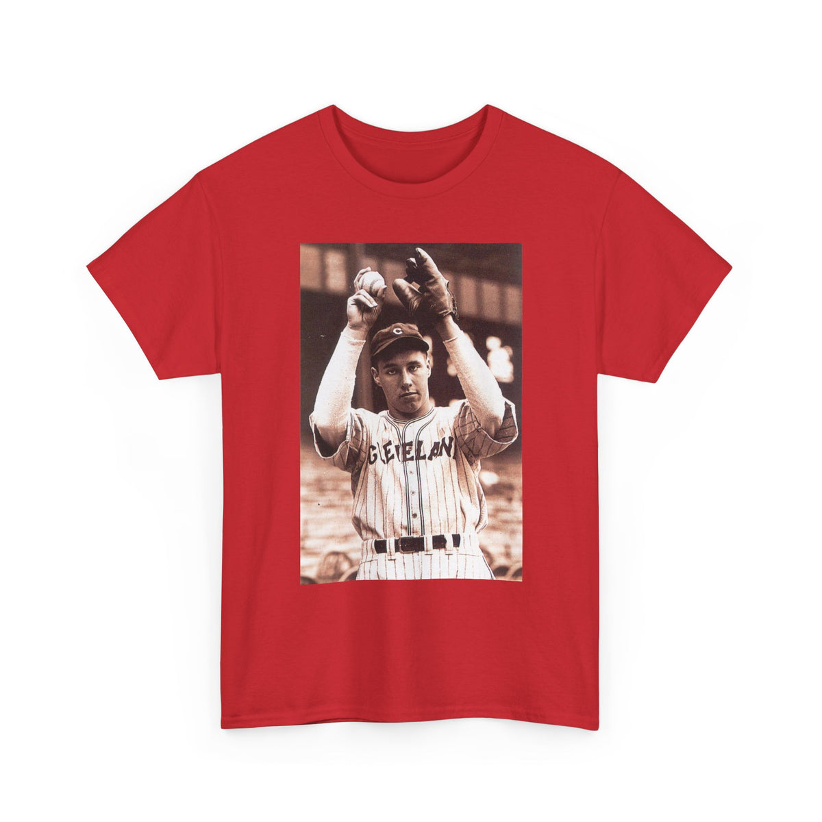 Vintage Cleveland Baseball Photo T-Shirt – Retro Player Graphic Tee