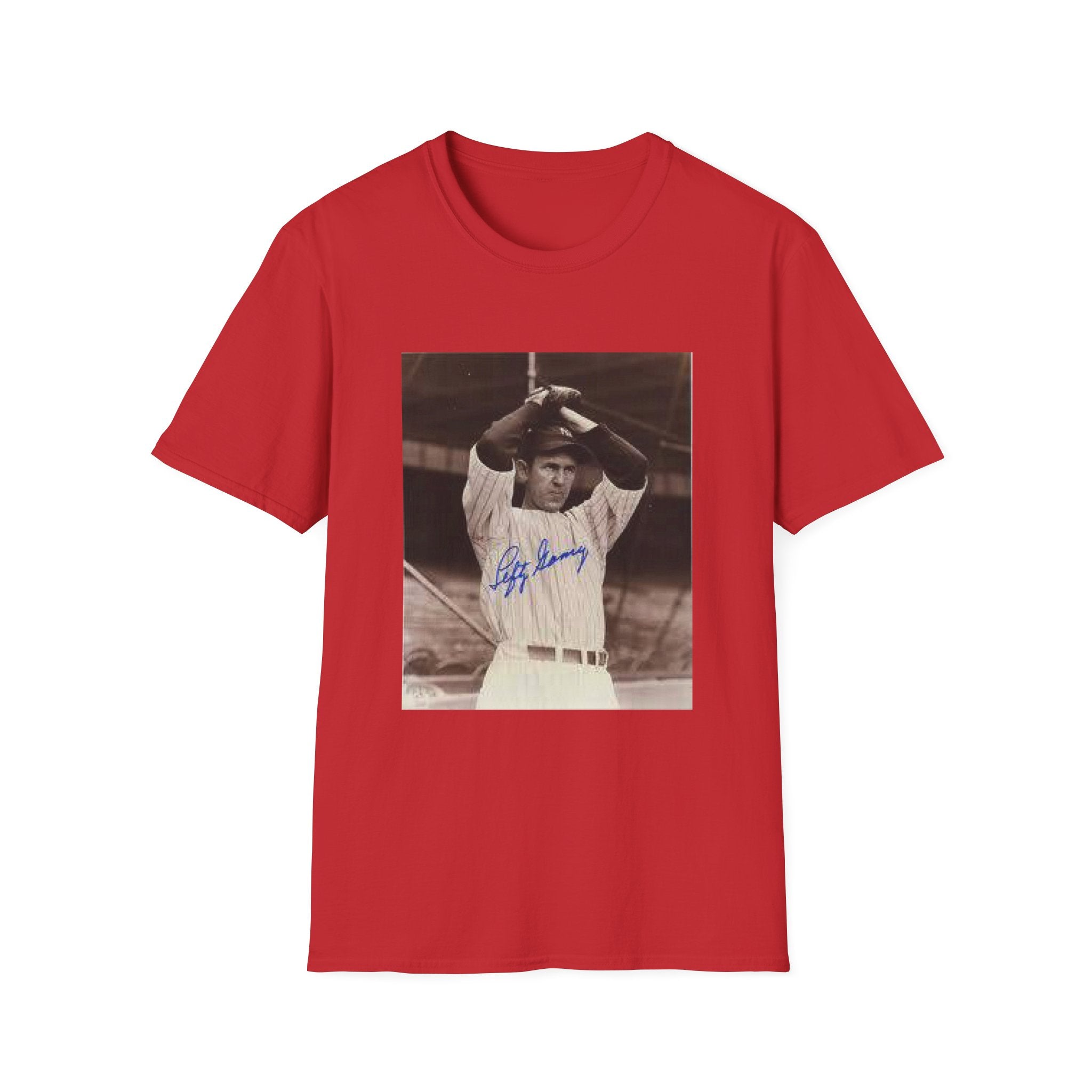 Vintage Baseball Photo T-Shirt — Iconic Signed Player Graphic Tee