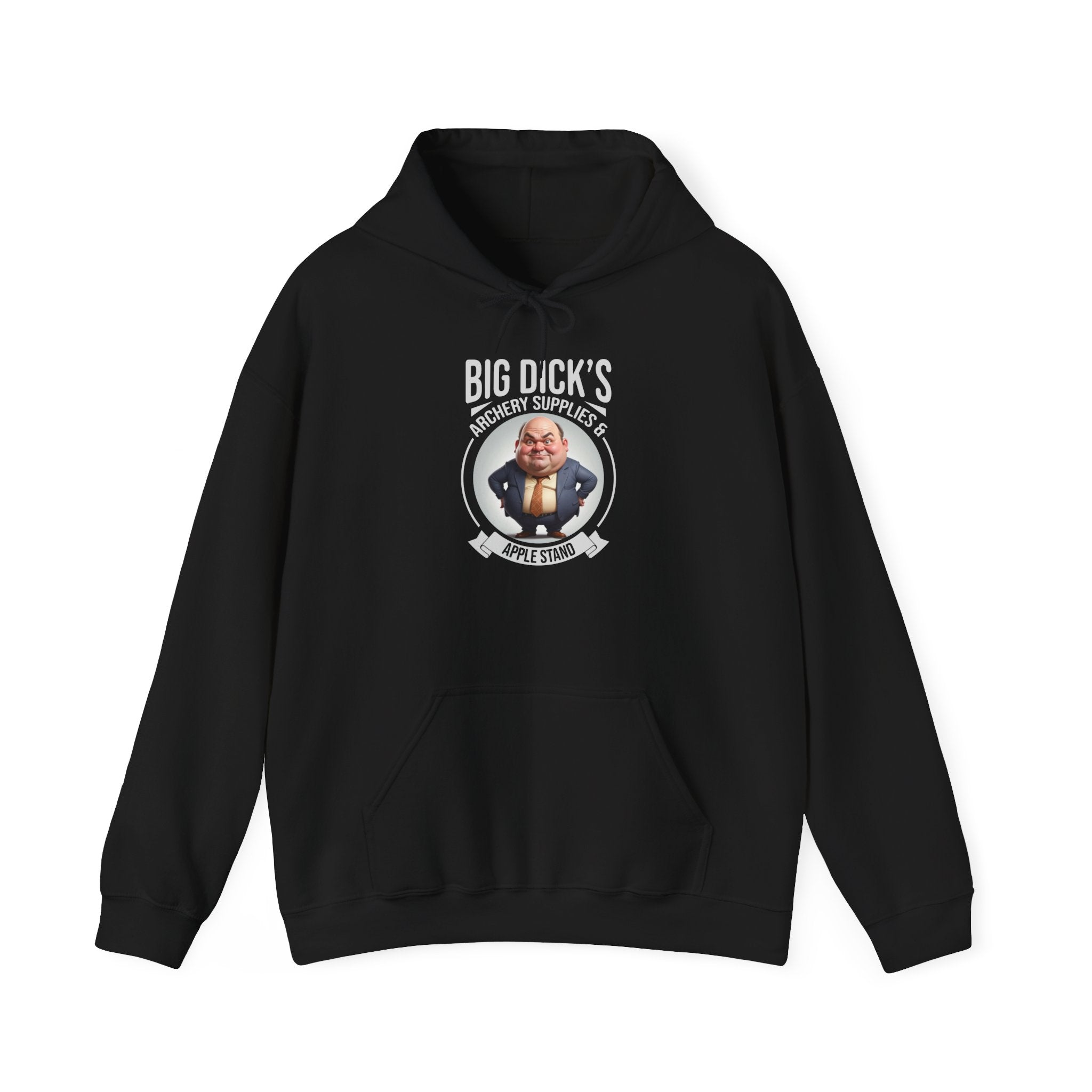 Big Dick's Archery Supplies & Apple Stand Novelty Graphic Hoodie