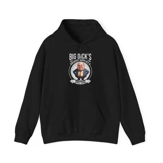 Big Dick's Archery Supplies & Apple Stand Novelty Graphic Hoodie