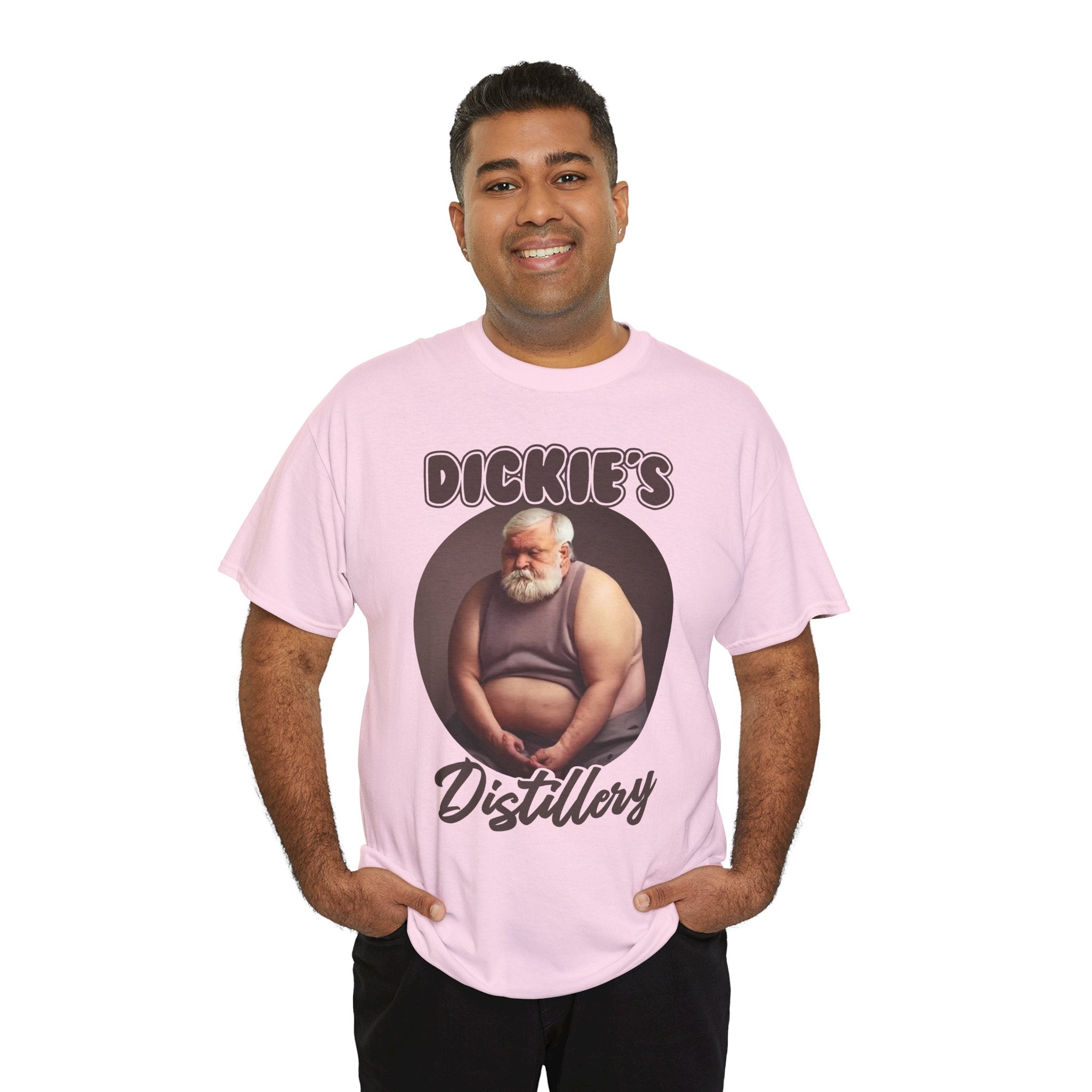 Distillery T‑Shirt — "Dickie's Distillery" Vintage Santa Illustration Tee