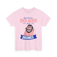Duck Decoys and Drones T-Shirt — Funny Hunting Cartoon Tee