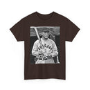Vintage Chicago Baseball Photo T-Shirt — Retro Black & White Player Legend Tee