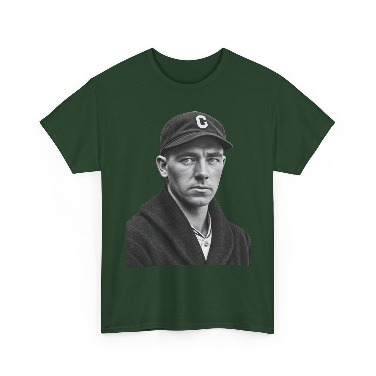Vintage Baseball Player Portrait Tee