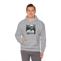 Vintage Baseball Player Hoodie — Classic Sports Graphic Pullover