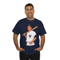 Vintage New York Yankees Baseball Player T-Shirt – Retro Batter Graphic Tee