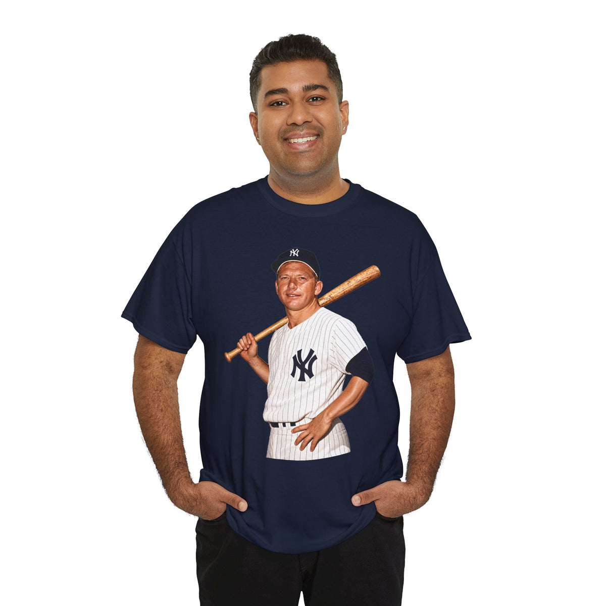 Vintage New York Yankees Baseball Player T-Shirt – Retro Batter Graphic Tee