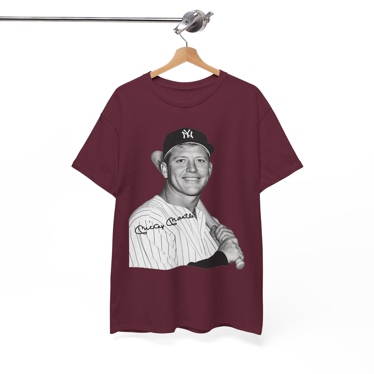 Vintage Baseball T-Shirt – Signed Roger Maris Portrait Tee