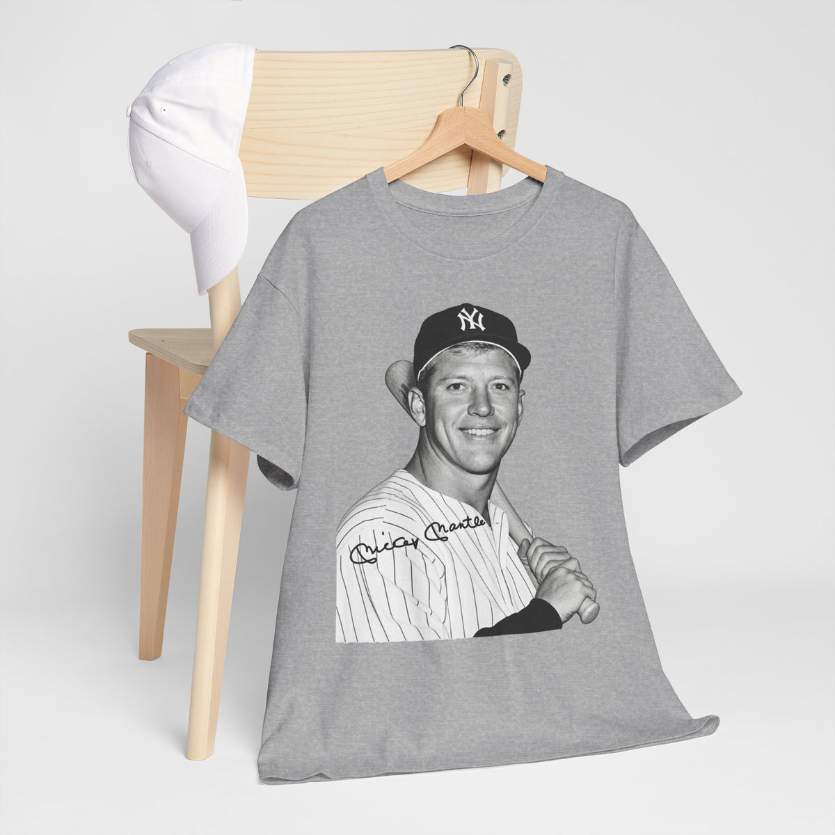 Vintage Baseball T-Shirt – Signed Roger Maris Portrait Tee