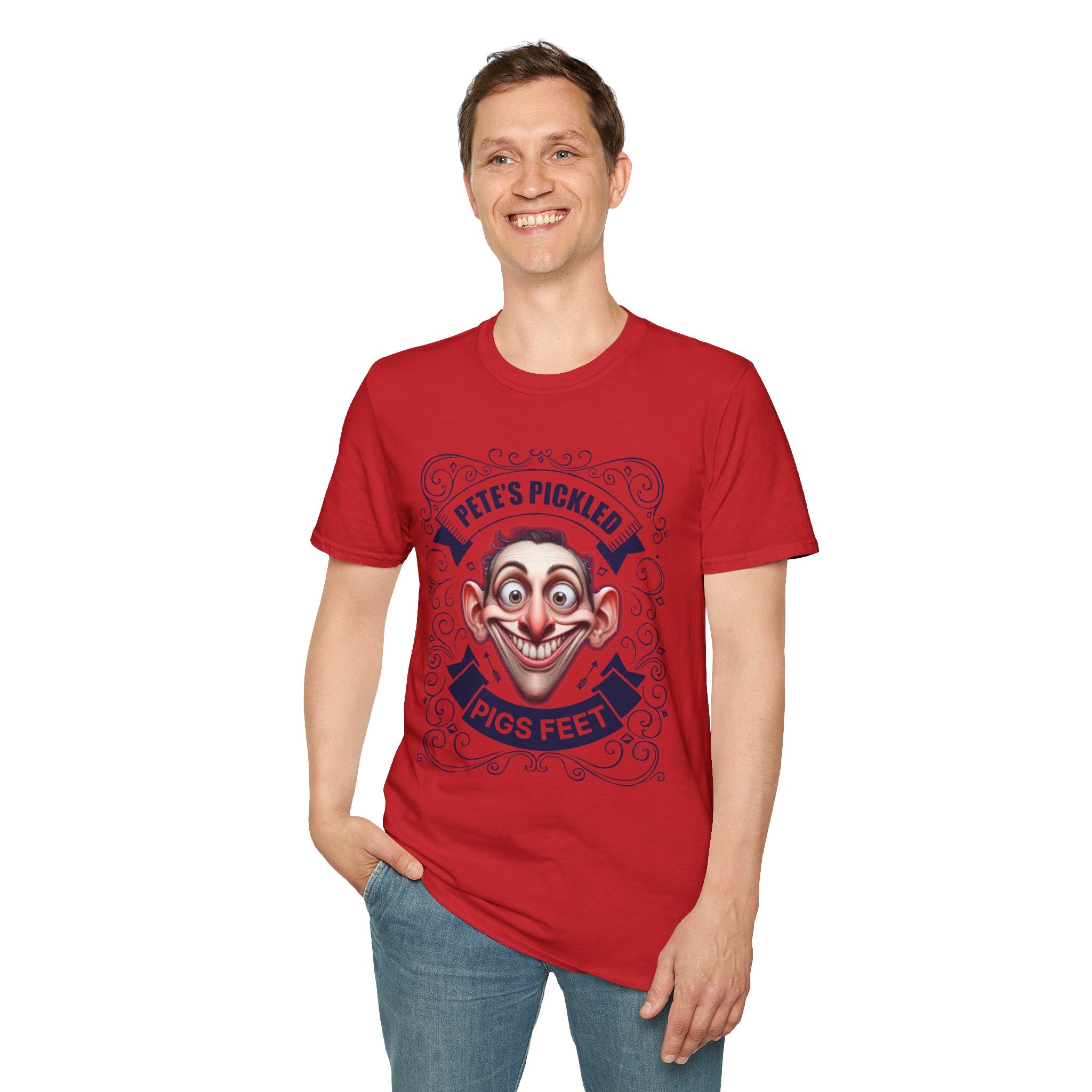 Pete’s Pickled Pigs Feet T-Shirt — Retro Carnival Novelty Tee