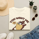 T-Shirt — Vintage Taz 'You Want Me To Do What?' Cartoon Graphic Tee