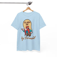 Yosemite Sam Clam Up Ya Varmint T-Shirt — Retro Cartoon Graphic Tee
