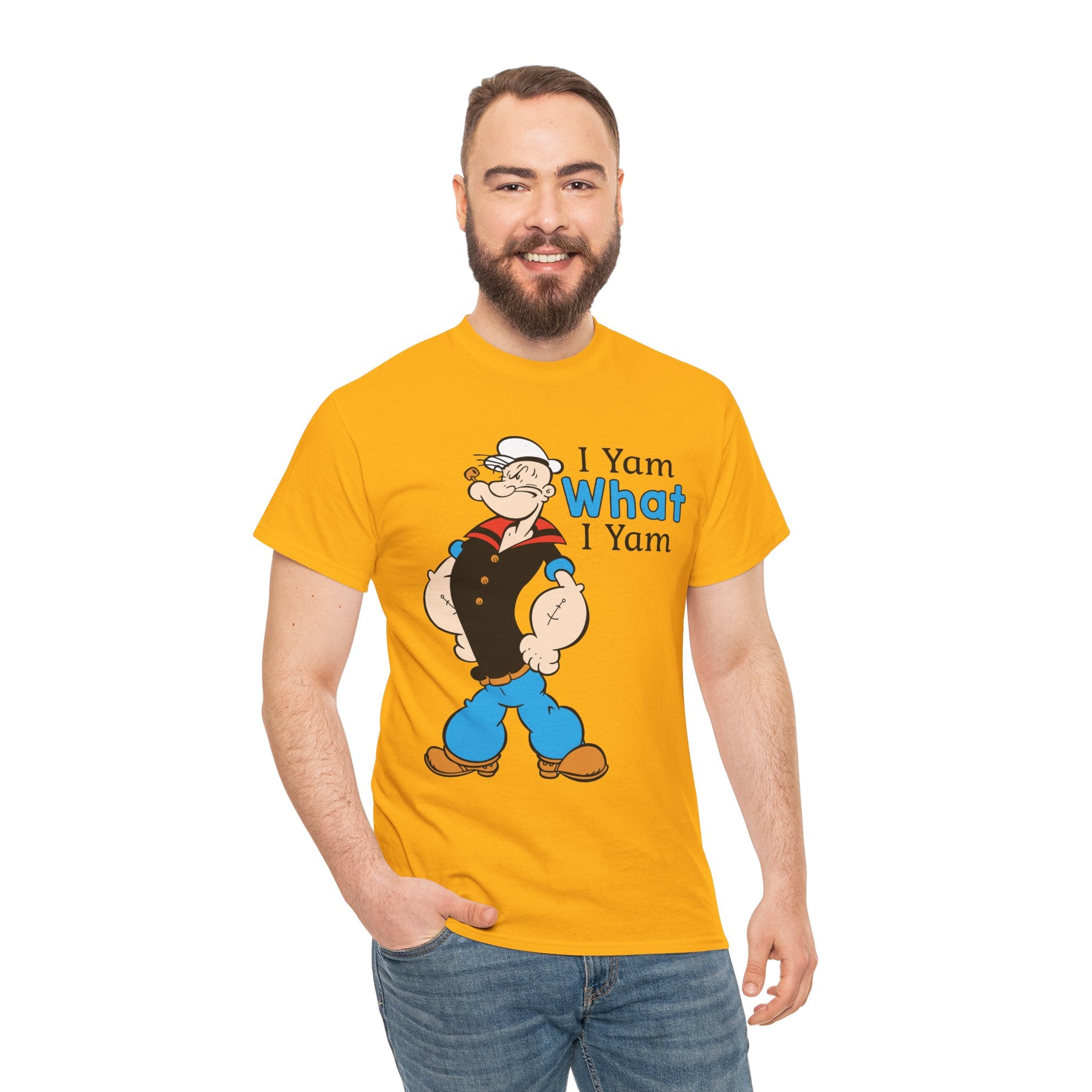 Funny “I Yam What I Yam” Classic Cartoon Graphic T-Shirt