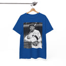 Retro Baseball Player T-Shirt - Old School Black & White Classic Legend Tee